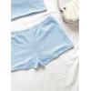 imageSOLY HUX Womens 2 Piece Striped Off The Shoulder Crop Tops and Mini Shorts Set Summer Y2K Going Out OutfitsPure Light Blue Textured