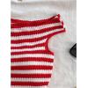 imageSOLY HUX Womens 2 Piece Striped Off The Shoulder Crop Tops and Mini Shorts Set Summer Y2K Going Out OutfitsRed and White Striped