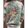 imageSOLY HUX Womens Floral Print Button Down Cardigan Sweater Lightweight Cozy Fall Outfits Trendy 2025Green Floral