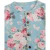 imageSOLY HUX Womens Floral Print Button Down Cardigan Sweater Lightweight Cozy Fall Outfits Trendy 2025Green Floral
