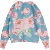 imageSOLY HUX Womens Floral Print Button Down Cardigan Sweater Lightweight Cozy Fall Outfits Trendy 2025Green Pink Floral