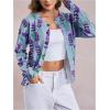 imageSOLY HUX Womens Floral Print Button Down Cardigan Sweater Lightweight Cozy Fall Outfits Trendy 2025Lavender Print