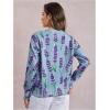 imageSOLY HUX Womens Floral Print Button Down Cardigan Sweater Lightweight Cozy Fall Outfits Trendy 2025Lavender Print