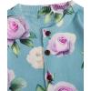 imageSOLY HUX Womens Floral Print Button Down Cardigan Sweater Lightweight Cozy Fall Outfits Trendy 2025Light Blue Flowers