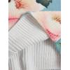 imageSOLY HUX Womens Floral Print Button Down Cardigan Sweater Lightweight Cozy Fall Outfits Trendy 2025Multi Blue