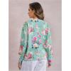 imageSOLY HUX Womens Floral Print Button Down Cardigan Sweater Lightweight Cozy Fall Outfits Trendy 2025Multi Green