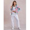 imageSOLY HUX Womens Floral Print Button Down Cardigan Sweater Lightweight Cozy Fall Outfits Trendy 2025Roses Print
