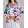 imageSOLY HUX Womens Floral Print Button Down Cardigan Sweater Lightweight Cozy Fall Outfits Trendy 2025Roses Print