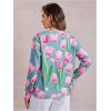 imageSOLY HUX Womens Floral Print Button Down Cardigan Sweater Lightweight Cozy Fall Outfits Trendy 2025Tulips Print