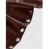 imageSOLY HUX Womens Gothic Grunge PU Leather Sparkly Halter Crop Top Y2k Deep V Neck Vest Rave OutfitsPlain Brown