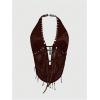 imageSOLY HUX Womens Gothic Grunge PU Leather Sparkly Halter Crop Top Y2k Deep V Neck Vest Rave OutfitsPlain Brown
