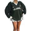 Dark Green Striped