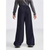 imageSOLY HUX Girls Wide Leg Sweatpants Elastic High Waisted Loose Baggy Pants with PocketsDark Blue