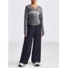 imageSOLY HUX Girls Wide Leg Sweatpants Elastic High Waisted Loose Baggy Pants with PocketsDark Blue