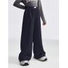 imageSOLY HUX Girls Wide Leg Sweatpants Elastic High Waisted Loose Baggy Pants with PocketsDark Blue
