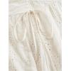 imageSOLY HUX Womens Summer Boho Skirt Eyelet Embroidery Bow Tie High Waisted A Line Flowy Vacation Long SkirtsPlain Beige