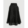 imageSOLY HUX Womens Summer Boho Skirt Eyelet Embroidery Bow Tie High Waisted A Line Flowy Vacation Long SkirtsPlain Black