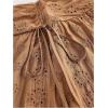 imageSOLY HUX Womens Summer Boho Skirt Eyelet Embroidery Bow Tie High Waisted A Line Flowy Vacation Long SkirtsPlain Brown