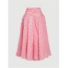 imageSOLY HUX Womens Summer Boho Skirt Eyelet Embroidery Bow Tie High Waisted A Line Flowy Vacation Long SkirtsPlain Pink