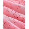 imageSOLY HUX Womens Summer Boho Skirt Eyelet Embroidery Bow Tie High Waisted A Line Flowy Vacation Long SkirtsPlain Pink