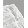 imageSOLY HUX Womens Summer Boho Skirt Eyelet Embroidery Bow Tie High Waisted A Line Flowy Vacation Long SkirtsPlain White