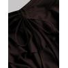 imageSOLY HUX Womens Y2K Ruffle Mini Skirt with Shorts Underneath High Waisted Tiered Skirts Coquette SkortsPlain Brown