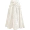 imageSOLY HUX Womens Summer Boho Skirt Eyelet Embroidery Bow Tie High Waisted A Line Flowy Vacation Long SkirtsPlain Beige