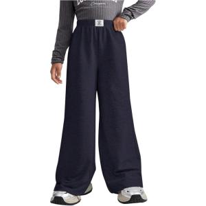 imageSOLY HUX Girls Wide Leg Sweatpants Elastic High Waisted Loose Baggy Pants with PocketsDark Blue