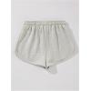 imageSOLY HUX Athletic Shorts for Women Letter Graphic Drawstring Elastic Waist Workout Running Summer ShortsLight Grey Letter
