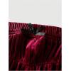 imageSOLY HUX Ruffle Shorts for Women Y2k Lolita Bloomers Elastic Waist Velvet Bottoms Festival ShortsPure Burgundy