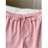 imageSOLY HUX Womens Drawstring Waist Shorts Button Elastic Low Rise Casual Summer ShortsPlain Pink