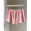 imageSOLY HUX Womens Drawstring Waist Shorts Button Elastic Low Rise Casual Summer ShortsPlain Pink