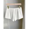 imageSOLY HUX Womens Drawstring Waist Shorts Button Elastic Low Rise Casual Summer ShortsSolid White