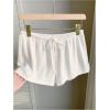 imageSOLY HUX Womens Drawstring Waist Shorts Button Elastic Low Rise Casual Summer ShortsSolid White