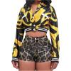 imageSOLY HUX Womens Leopard Print Mini Shorts High Waisted Y2k Streetwear Booty ShortsKhaki Leopard