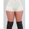 imageSOLY HUX Womens Leopard Print Mini Shorts High Waisted Y2k Streetwear Booty ShortsPlain Apricot