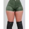 imageSOLY HUX Womens Leopard Print Mini Shorts High Waisted Y2k Streetwear Booty ShortsPlain Army Green