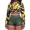 imageSOLY HUX Womens Leopard Print Mini Shorts High Waisted Y2k Streetwear Booty ShortsPlain Army Green