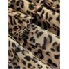imageSOLY HUX Womens Plus Size Ruffle Bloomers Shorts Y2k Leopard Layered Lolita Pumpkin Bottoms Mini ShortsBrown Leopard