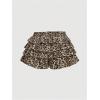 imageSOLY HUX Womens Plus Size Ruffle Bloomers Shorts Y2k Leopard Layered Lolita Pumpkin Bottoms Mini ShortsMulticoloured Leopard