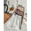 imageSOLY HUX Womens Summer Shorts 3 Packs Elastic Waist Wide Leg Casual Cotton Shorts SetsBeige White Multi