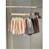 imageSOLY HUX Womens Summer Shorts 3 Packs Elastic Waist Wide Leg Casual Cotton Shorts SetsBeige White Multi