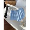imageSOLY HUX Womens Summer Shorts 3 Packs Elastic Waist Wide Leg Casual Cotton Shorts SetsBlack Blue White