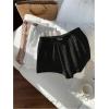 imageSOLY HUX Womens Summer Shorts 3 Packs Elastic Waist Wide Leg Casual Cotton Shorts SetsKhaki Black White