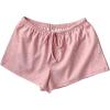 imageSOLY HUX Womens Drawstring Waist Shorts Button Elastic Low Rise Casual Summer ShortsPlain Pink