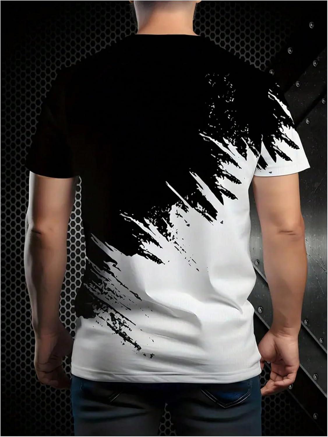 imageSOLY HUX Mens T Shirts Color Block Graphic Tees Crew Neck Short Sleeve Casual Summer TopsMulticoloured Letter