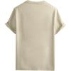 imageSOLY HUX Mens Summer Letter Graphic Short Sleeve Crew Neck T Shirt Drop Shoulder Casual Tee TopsKhaki Letter