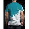 imageSOLY HUX Mens T Shirts Color Block Graphic Tees Crew Neck Short Sleeve Casual Summer TopsWhite and Blue Letter