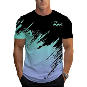imageSOLY HUX Mens T Shirts Color Block Graphic Tees Crew Neck Short Sleeve Casual Summer TopsMulti Letter