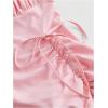 imageSOLY HUX Womens Layered Ruffle Hem Dress Sleeveless Ruched Asymmetrical Long Party DressesPlain Light Pink